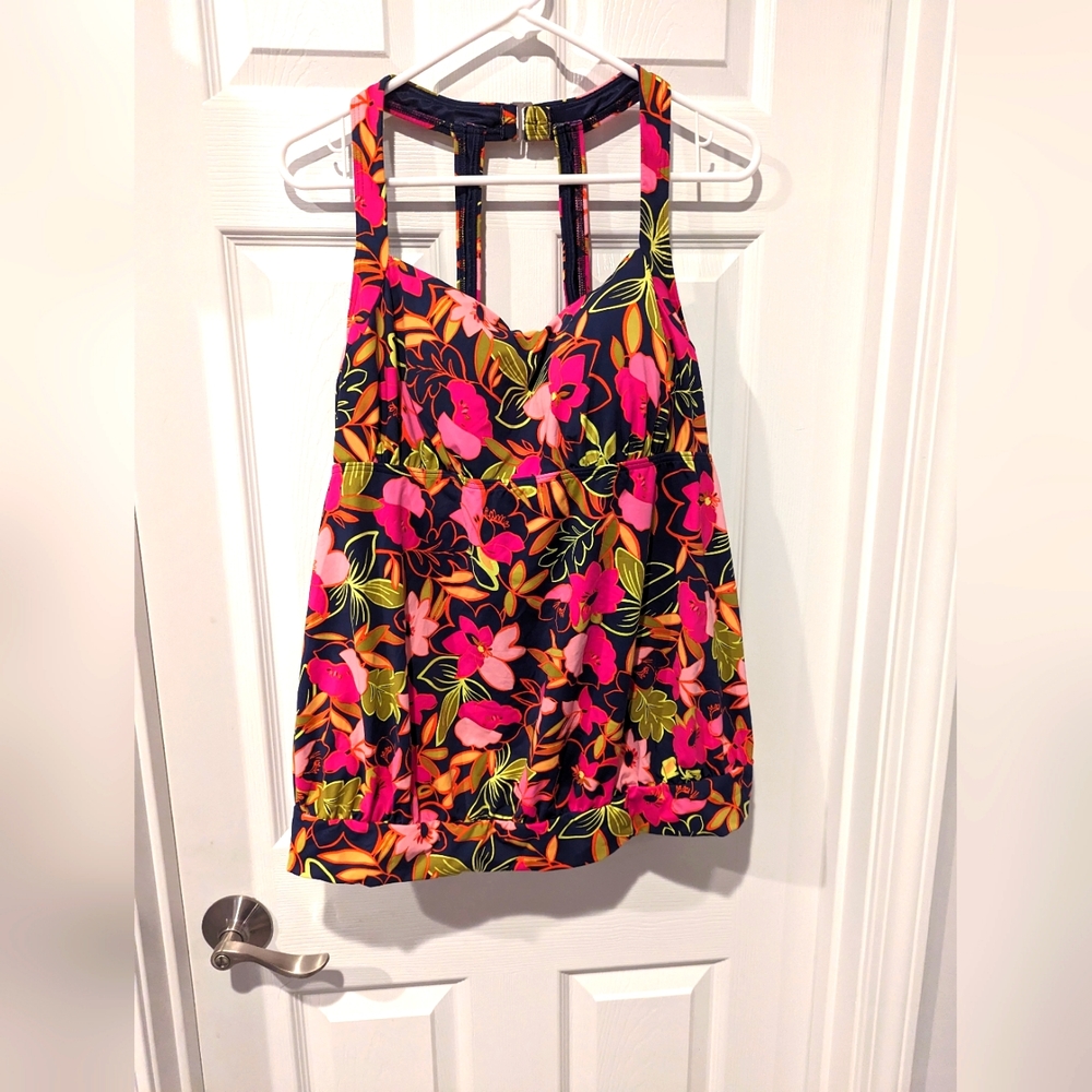 Lands end tankini top, sz 18